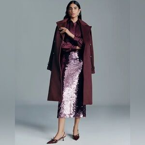 Ann Taylor Sequin Column Midi Skirt